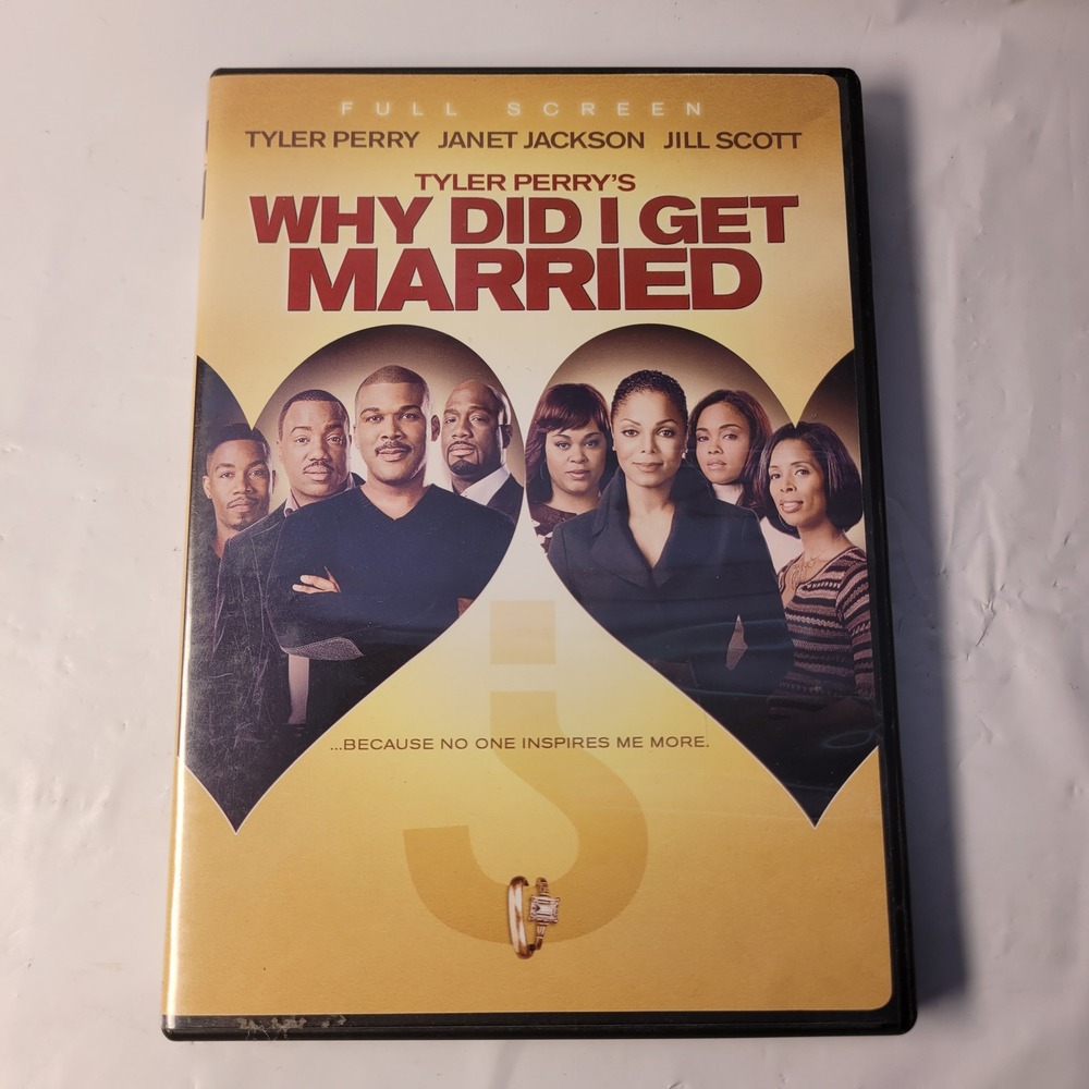 Lionsgate Why Did I Get Married DVD Tyler Perry Janet Jackson Full Screen 2007